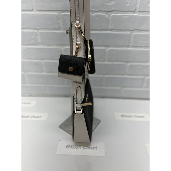 Michael Kors crossbody tech attached bag JST coin purse airpod case black multi - Picture 5 of 9